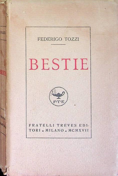 Bestie - Federigo Tozzi - copertina