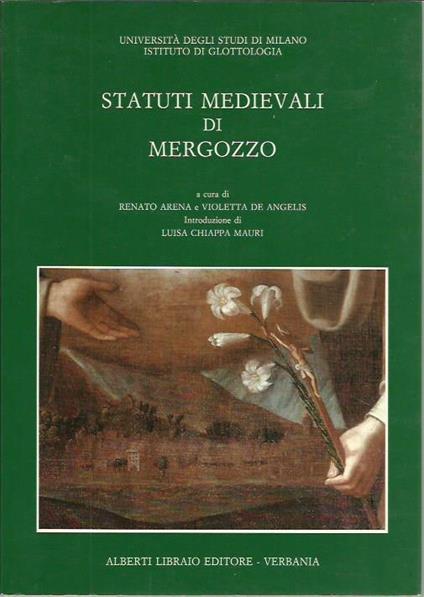 Statuti medievali di Mergozzo - Anna De Angelis - copertina