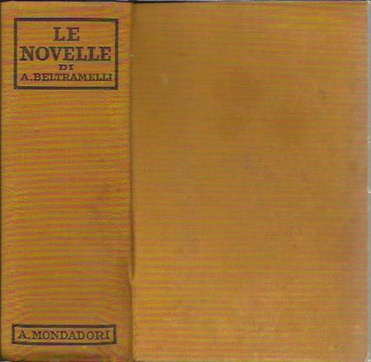 Le novelle (Beltramelli) - copertina