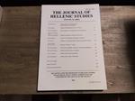 The Journal of Hellenic Studies Volume 123