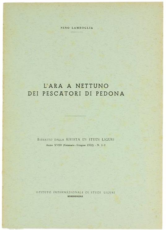 L' Ara A Nettuno Dei Pescatori Di Pedona - copertina