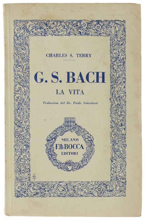 G.S.Bach. La Vita - copertina