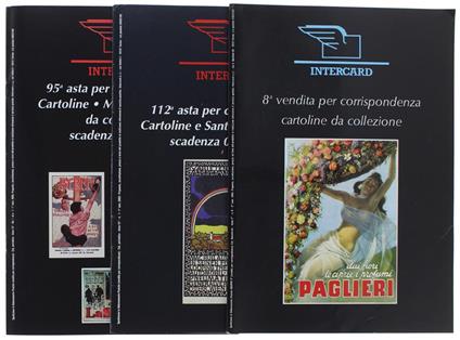 Intercard: 8A Vendita Per Corrispondenza Cartoline Da Collezione (Catalogo 30-12-89) + 2 Cataloghi (95A E 112A Asta) - Intercard, - 1989 - copertina