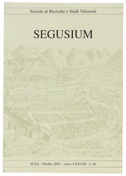 Segusium. N. 40. Ottobre 2001 - copertina