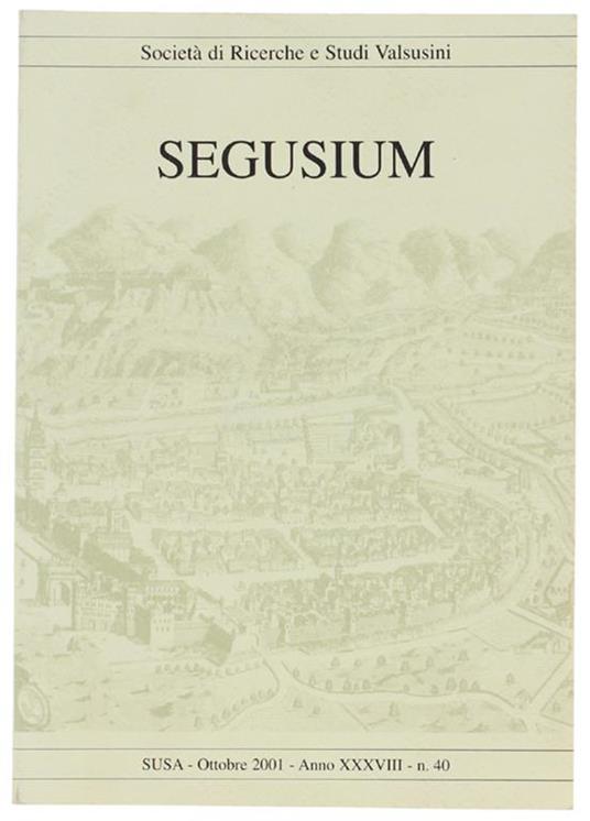 Segusium. N. 40. Ottobre 2001 - copertina