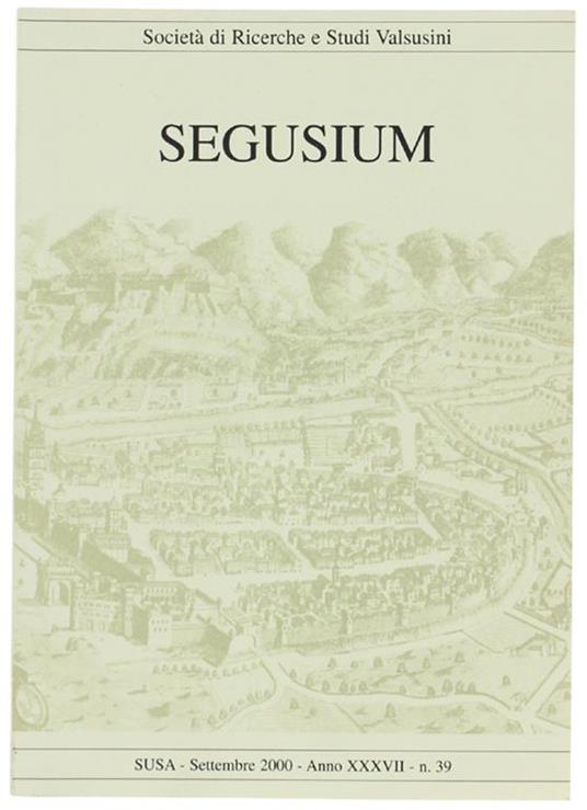 Segusium. N. 39. Settembre 2000 - copertina