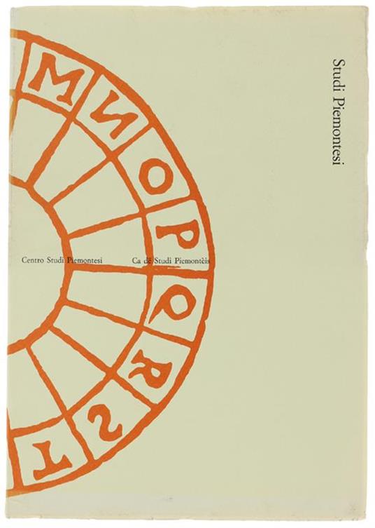 Studi Piemontesi. Vol. Xxxiii - 2004 - Fasc. 1 - copertina