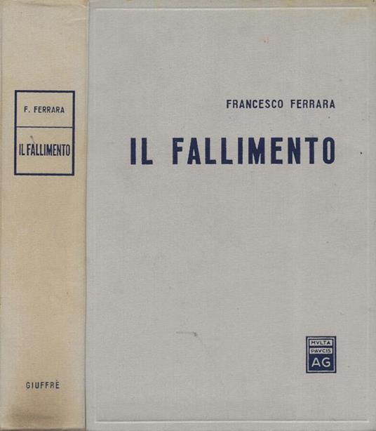 Il fallimento - Francesco Ferrara - copertina