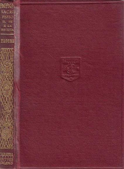 Sacrifizio e Il Re e la Regina - Rabindranath Tagore - copertina
