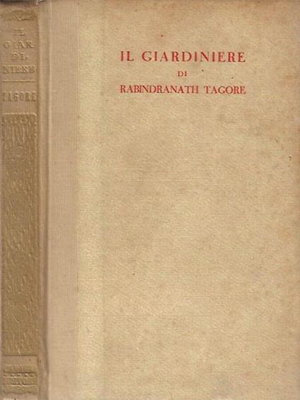 Il giardiniere - Rabindranath Tagore - copertina