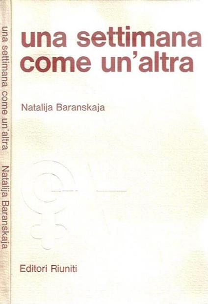 Una settimana come un'altra - Natalija Baranskaja - copertina