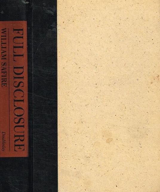 Full disclosure - William Safire - copertina