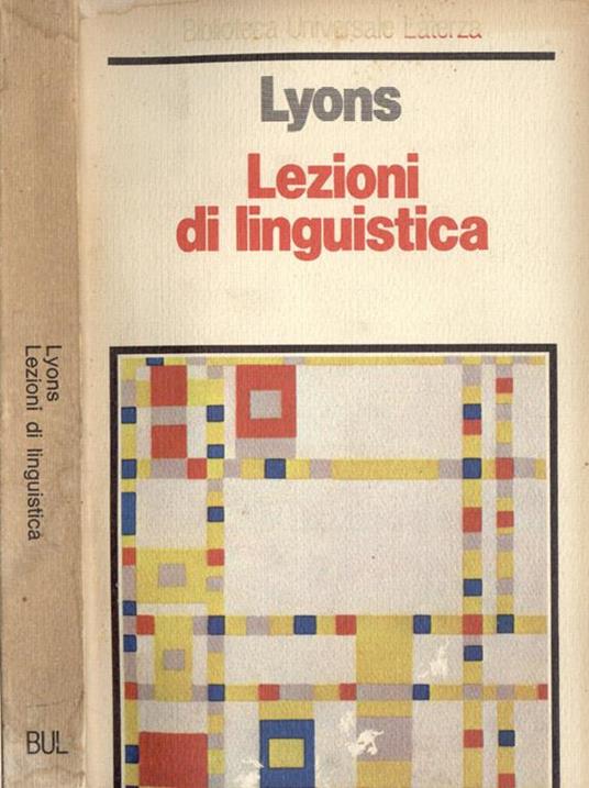 Lezioni di linguistica - John Lyons - copertina