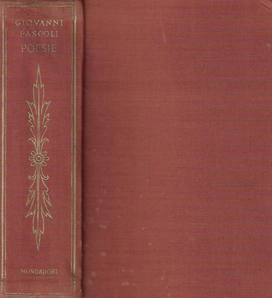 Poesie - Giovanni Pascoli - copertina