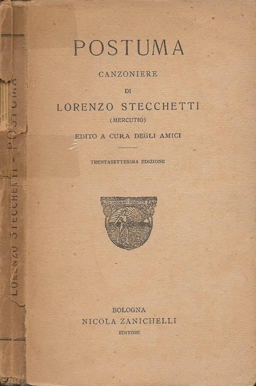 Postuma - Lorenzo Stecchetti - copertina