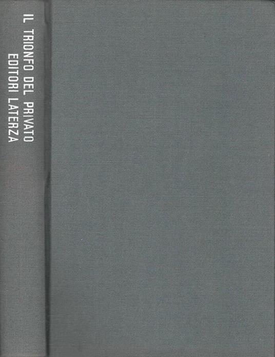 Il trionfo del privato - copertina