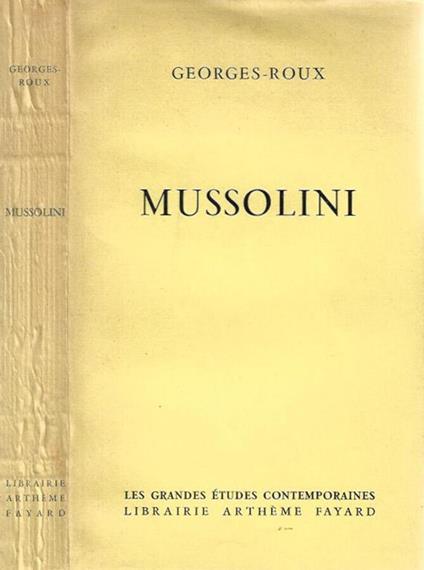 Mussolini - Georges Roux - copertina