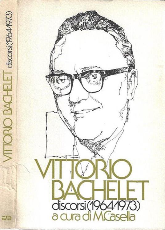 Vittorio Bacheleth. Discorsi 1964 - 1973 - copertina