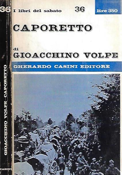 Caporetto - Gioacchino Volpe - copertina