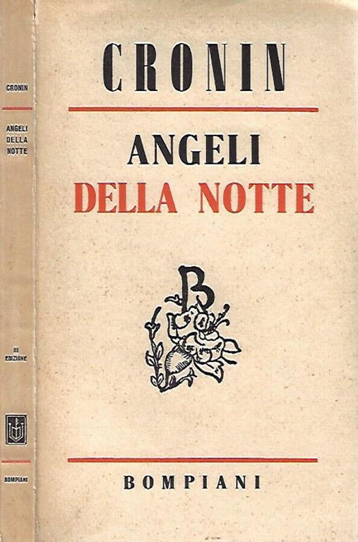 Angeli della notte - A. Joseph Cronin - copertina