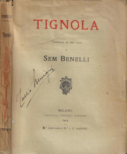 Tignola - Sem Benelli - copertina