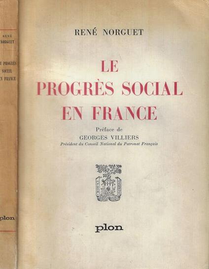 Le progres social en France - copertina