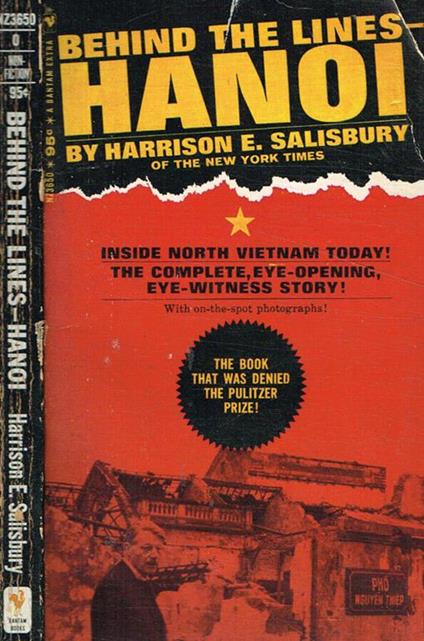 Behind the lines hanoi - Harrison E. Salisbury - copertina