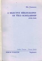 A selective bibliography of vico scholarship 1948-1968