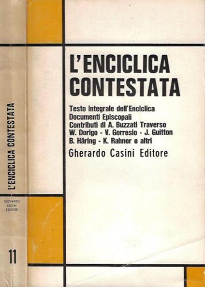 L' enciclica contestata - copertina