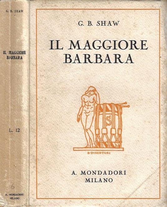 Il Maggiore Barbara - George Bernard Shaw - copertina