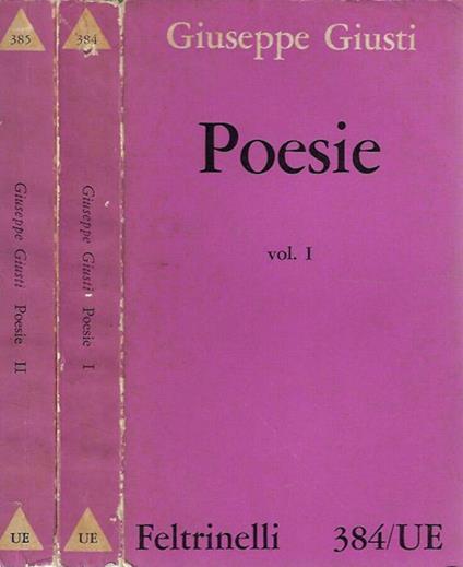 Poesie - Giuseppe Giusti - copertina