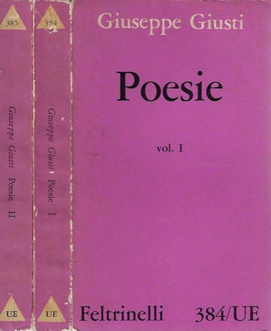 Poesie - Giuseppe Giusti - copertina