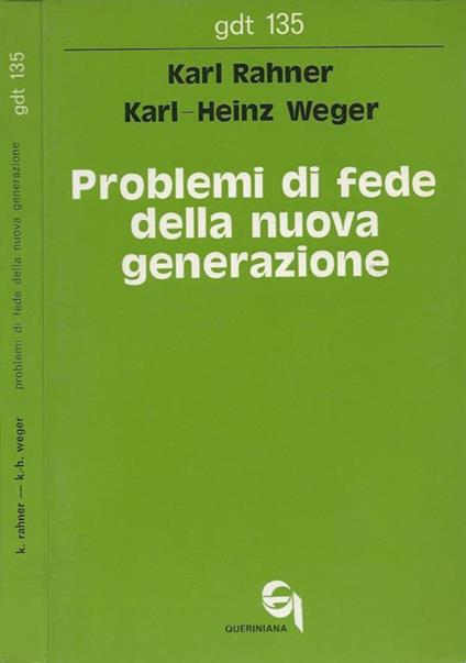 Problemi di fede della nuova generazione - copertina