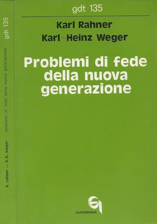 Problemi di fede della nuova generazione - copertina