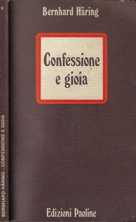 Confessione e gioia - Bernhard Häring - copertina