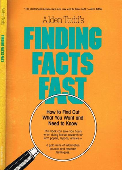Finding facts fast - copertina