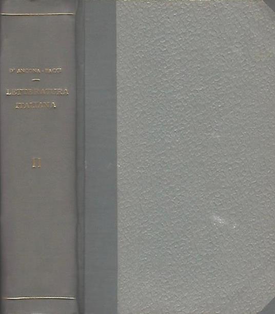 Manuale della Letteratura Italiana - Vol. II - copertina