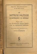 Le dottrine politiche di Montesquieu e di Rousseau