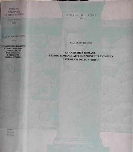 Le Antichità romane - G. Guido Belloni - copertina