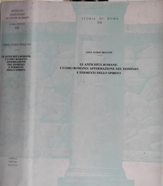 Le Antichità romane - G. Guido Belloni - copertina