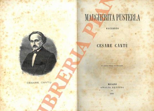 Margherita Pusterla - Cesare Cantù - copertina