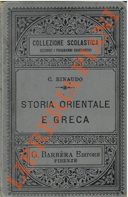 Storia orientale e greca - copertina