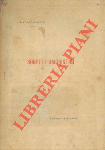 Sonetti umoristici - Giulio Conti - copertina