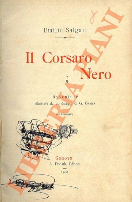 Il Corsaro Nero - Emilio Salgari - copertina