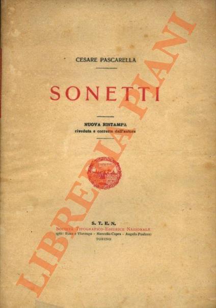 Sonetti - copertina