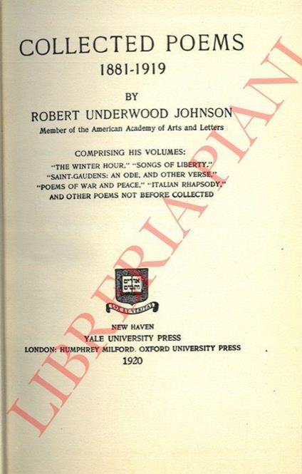 Collected Poems 1881-1919 - copertina