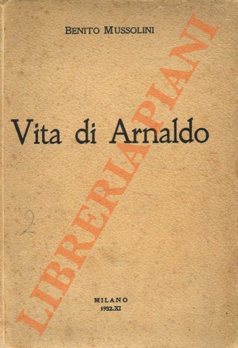 Vita di Arnaldo - Benito Mussolini - copertina