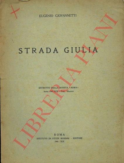 Strada Giulia - Eugenio Giovannetti - copertina