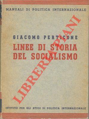 Linee di storia del socialismo - Giacomo Perticone - copertina
