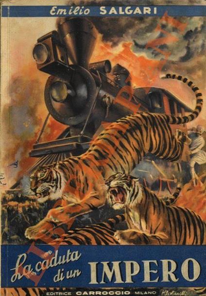 La caduta di un impero - Emilio Salgari - copertina